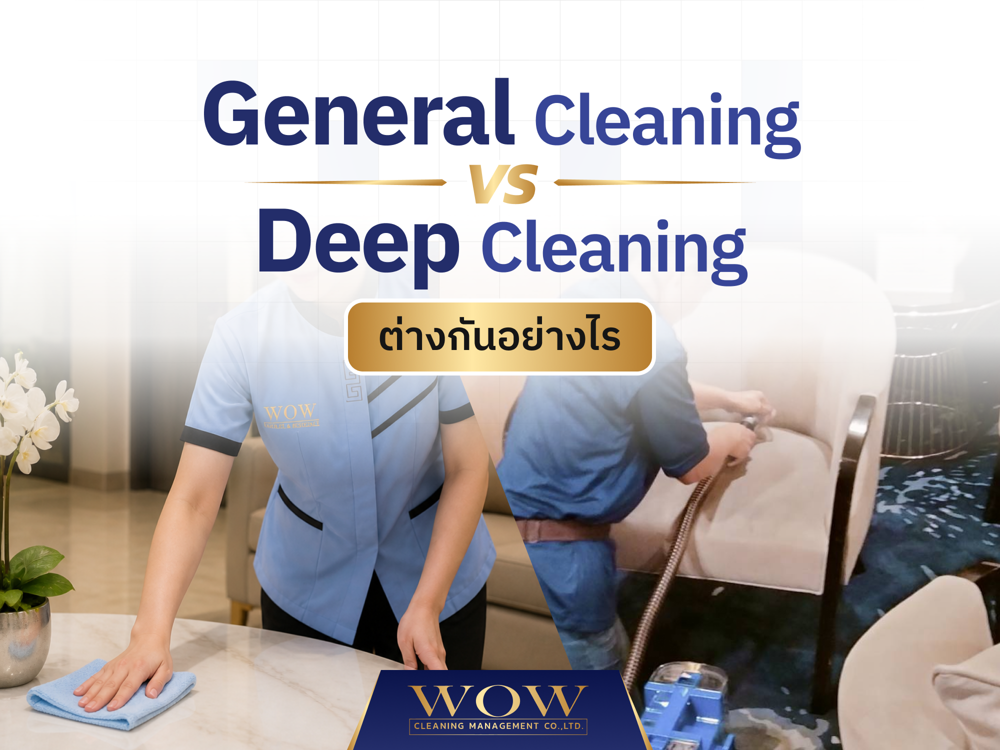 General Cleaning vs Deep Cleaning ต่างกันอย่างไร